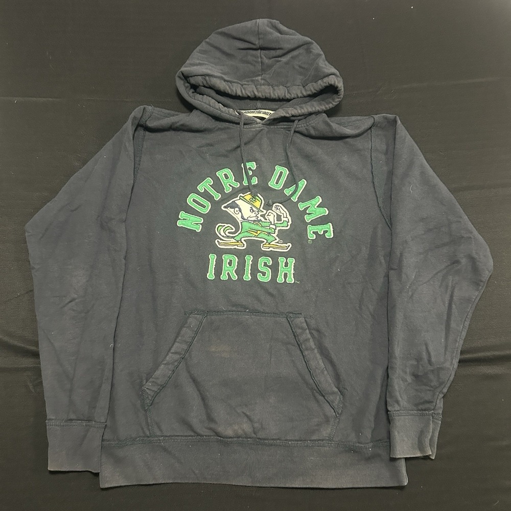 Notre Dame University Sweatshirt Hoodie Y2K Men's XL Y2K League Collegiate Wear